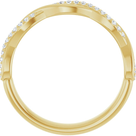 14K Yellow Gold 1/8 CTW Natural Diamond Anniversary Band