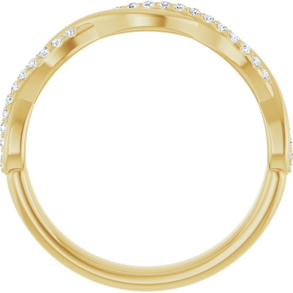 14K Yellow Gold 1/8 CTW Lab-Grown Diamond Anniversary Band