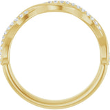14K Yellow Gold 1/8 CTW Lab-Grown Diamond Anniversary Band