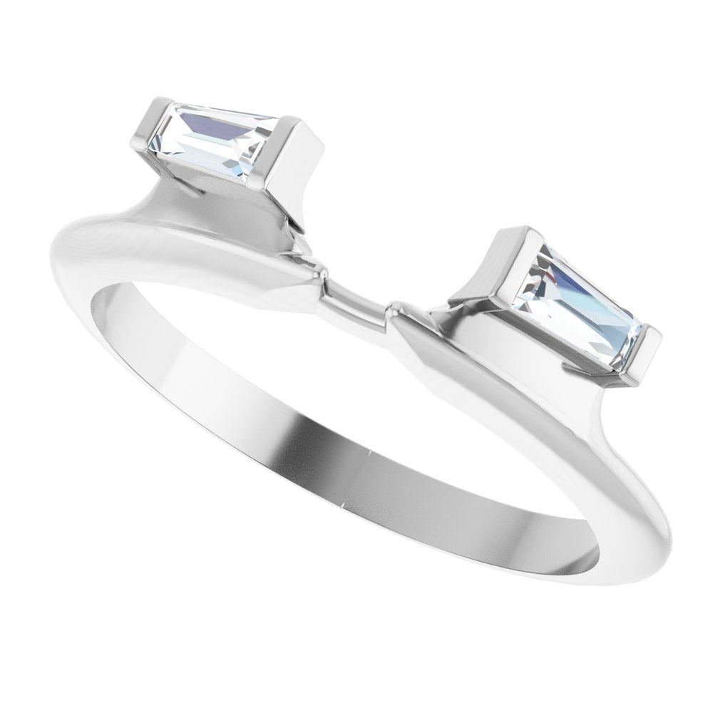 14K White Gold 1/5 CTW Lab-Grown Diamond Wrap-Style Enhancer