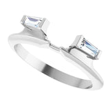 14K White Gold 1/5 CTW Lab-Grown Diamond Wrap-Style Enhancer
