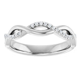 14K White Gold 1/8 CTW Lab-Grown Diamond Anniversary Band