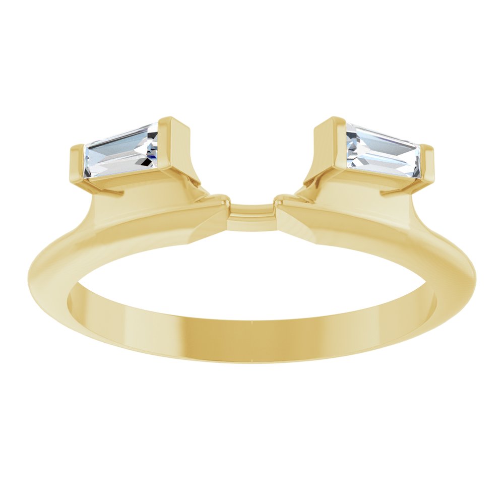 14K Yellow Gold 1/5 CTW Natural Diamond Wrap-Style Enhancer