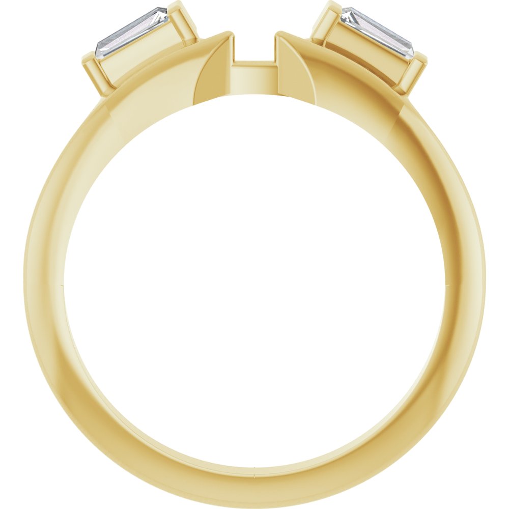 14K Yellow Gold 1/5 CTW Natural Diamond Wrap-Style Enhancer