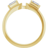 14K Yellow Gold 1/5 CTW Natural Diamond Wrap-Style Enhancer