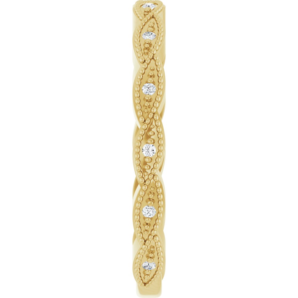 14K Yellow .05 CTW Natural Diamond Anniversary Band