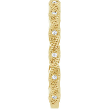 14K Yellow .05 CTW Natural Diamond Anniversary Band