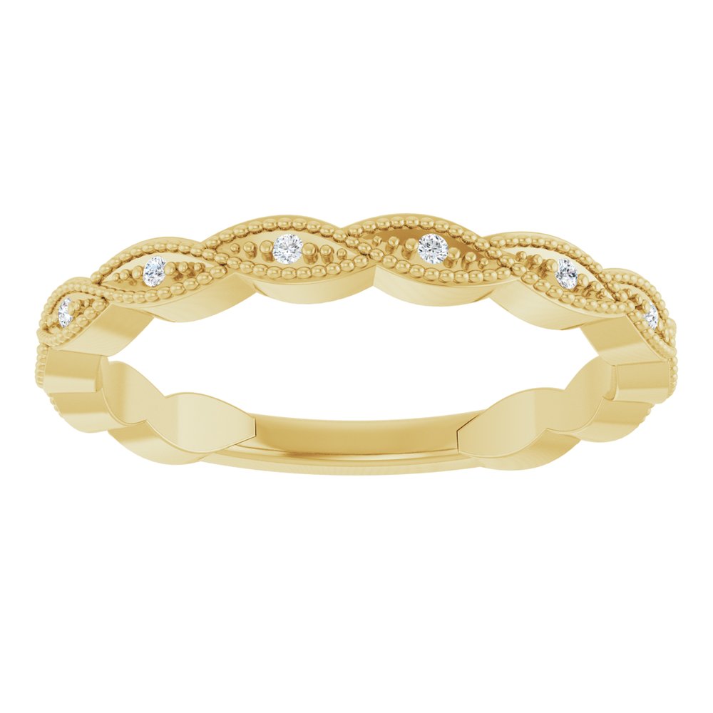 14K Yellow .05 CTW Natural Diamond Anniversary Band