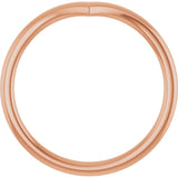 14K Rose V Contour Band