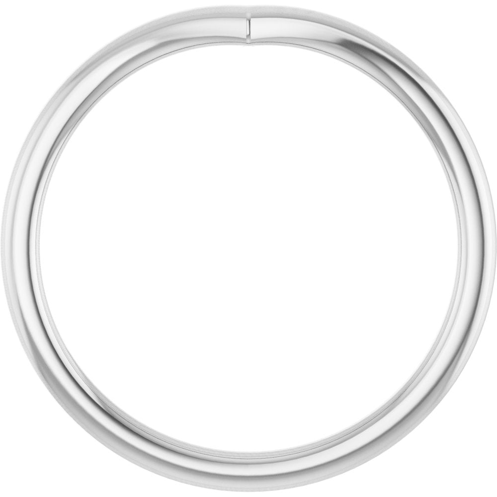 Sterling Silver V Contour Band