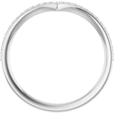 14K White 1/8 CTW Lab-Grown Diamond  Band