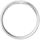 14K White Gold 1/8 CTW Natural Diamond Band