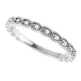 14K White Gold .07 CTW Natural Diamond Anniversary Band