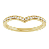 14K Yellow 1/8 CTW Lab-Grown Diamond  Band