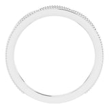 14K White 1/8 CTW Natural Diamond Stackable Ring