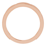 14K Rose Gold 1/8 CTW Natural Diamond Stackable Ring
