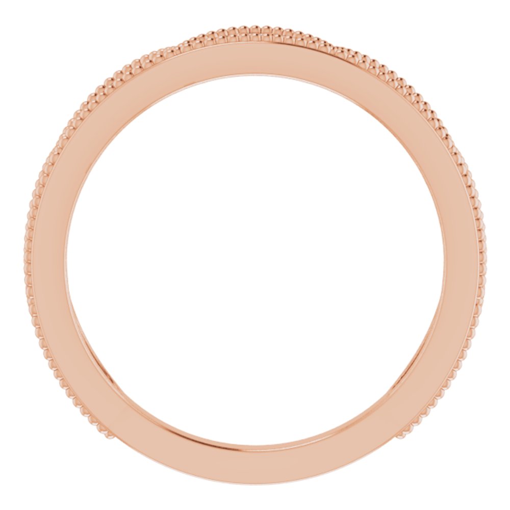 14K Rose Gold 1/8 CTW Natural Diamond Stackable Ring
