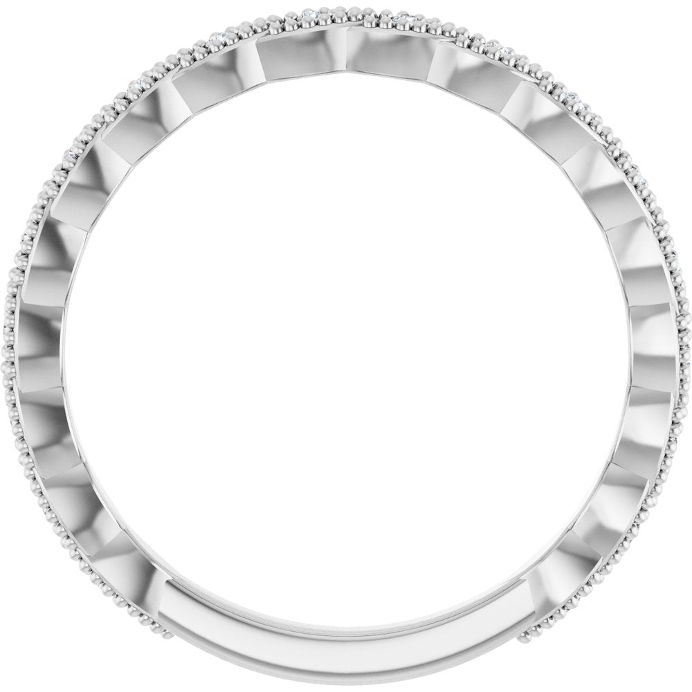 14K White Gold .07 CTW Natural Diamond Anniversary Band