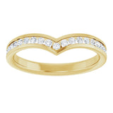 14K Yellow 1/4 CTW Lab Grown Diamond Band