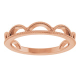 14K Rose Stackable Ring