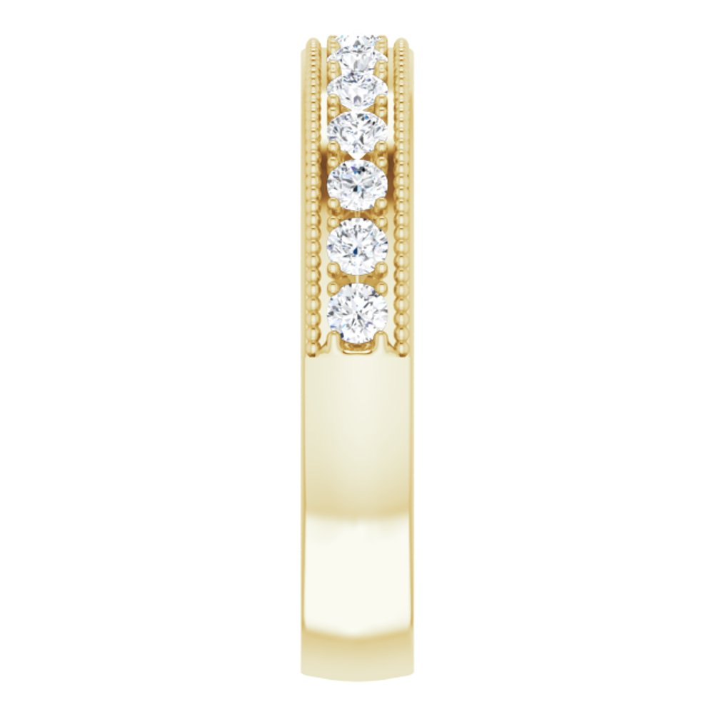 14K Yellow 3/8 CTW Lab-Grown Diamond Anniversary Band