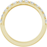 14K Yellow 3/4 CTW Natural Diamond Anniversary Band