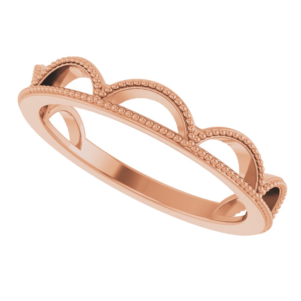 14K Rose Stackable Ring