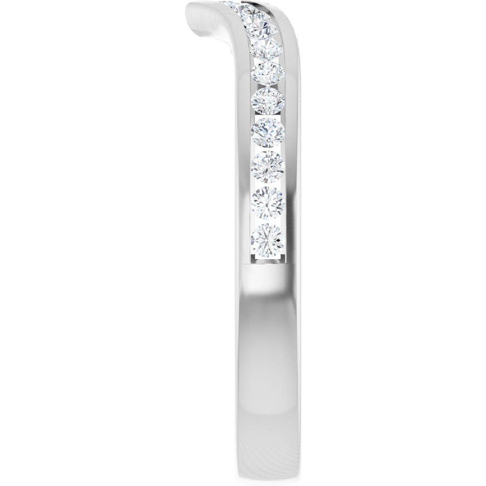 14K White Gold 1/4 CTW Lab Grown Diamond Band