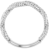 Sterling Silver Rope Ring