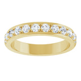 14K Yellow 3/4 CTW Natural Diamond Anniversary Band