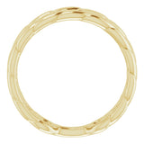 14K Yellow Stackable Chain Link Ring