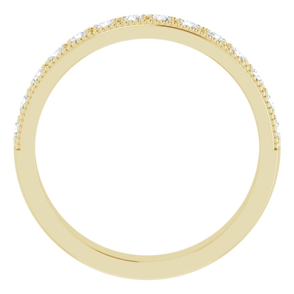 14K Yellow 3/8 CTW Lab-Grown Diamond Anniversary Band