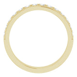 14K Yellow 3/8 CTW Lab-Grown Diamond Anniversary Band