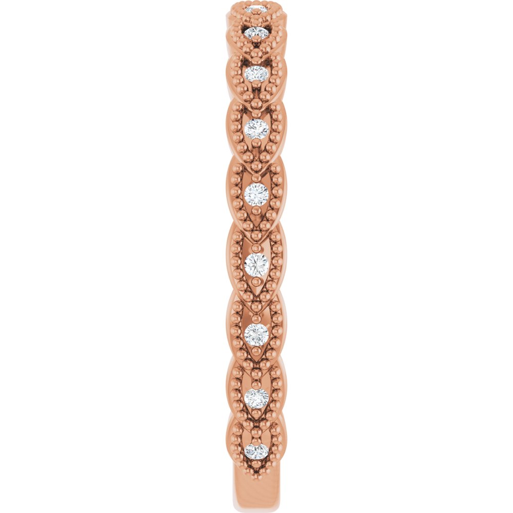 14K Rose Gold .07 CTW Natural Diamond Anniversary Band