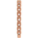 14K Rose Gold .07 CTW Natural Diamond Anniversary Band