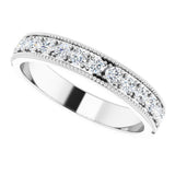 Platinum 3/8 CTW Natural Diamond Anniversary Band