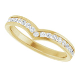 14K Yellow Gold 1/4 CTW Lab Grown Diamond Band