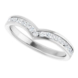 14K White Gold 1/4 CTW Lab Grown Diamond Band