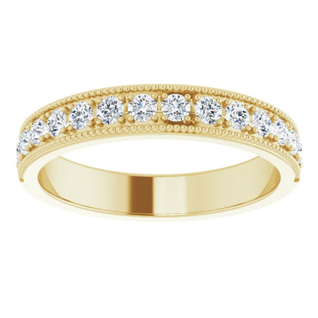 14K Yellow 3/8 CTW Lab-Grown Diamond Anniversary Band