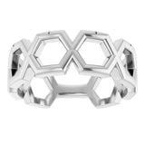 Sterling Silver Geometric Ring