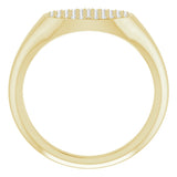 14K Yellow 1/3 CTW Natural Diamond Signet Ring