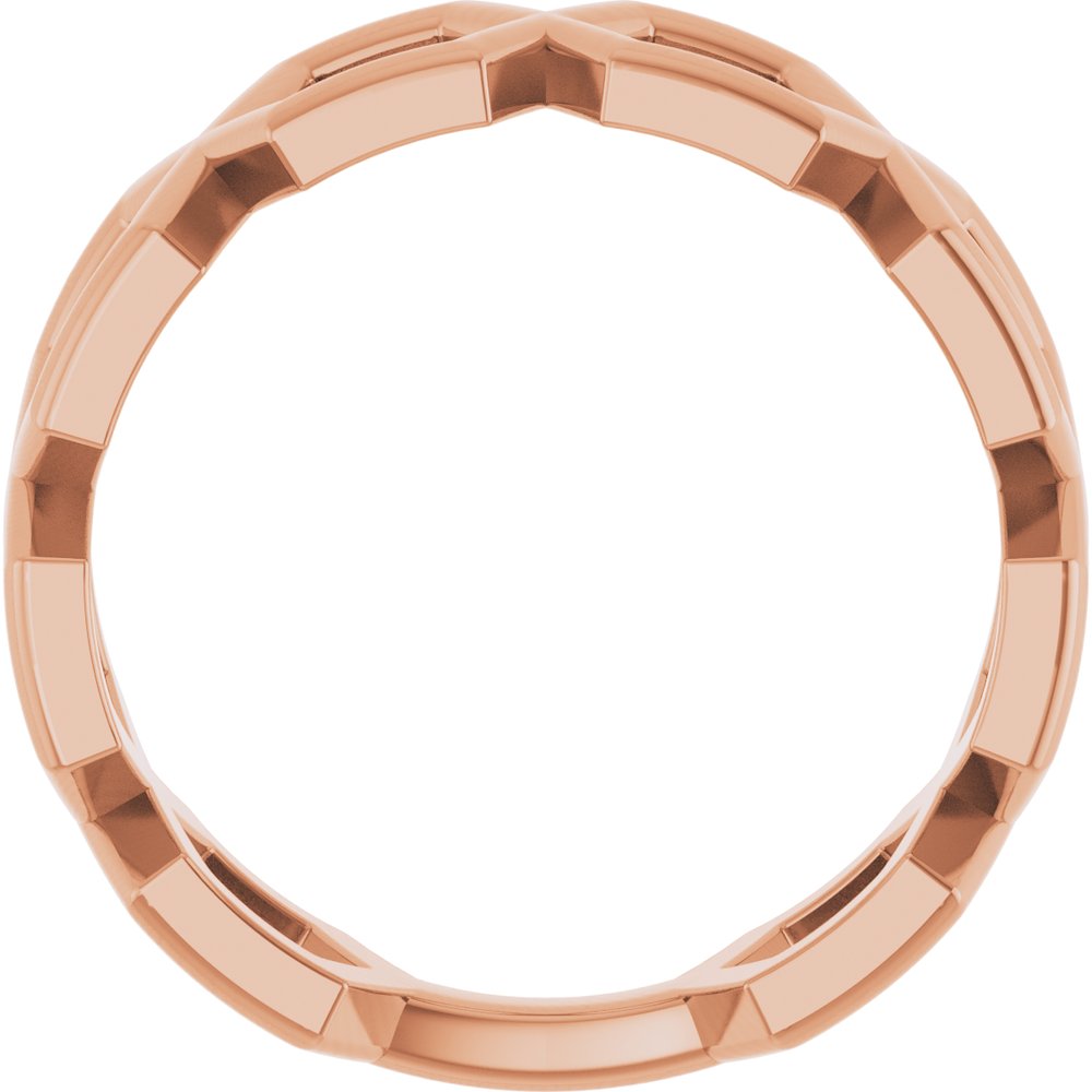 14K Rose Geometric Ring