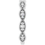 14K White Gold 1/5 CTW Natural Diamond Infinity-Inspired Anniversary Band