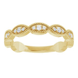 14K Yellow Gold 1/5 CTW Lab-Grown Diamond Infinity-Inspired Anniversary Band