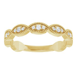 14K Yellow 1/5 CTW Natural Diamond Infinity Anniversary Band