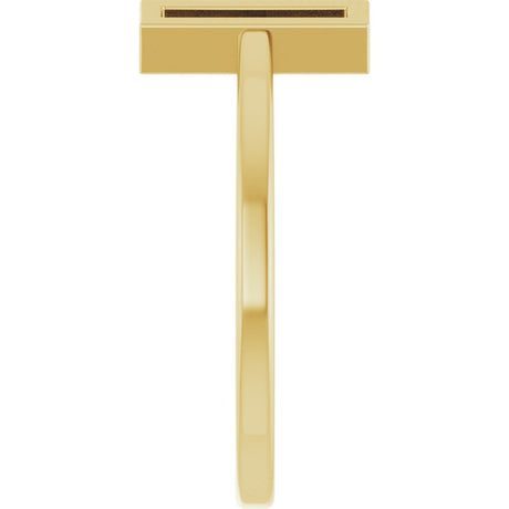 14K Yellow Bar Ring