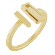 14K Yellow Bar Ring