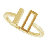 14K Yellow Bar Ring