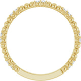 14K Yellow Gold 1/8 CTW Lab-Grown Diamond Anniversary Band