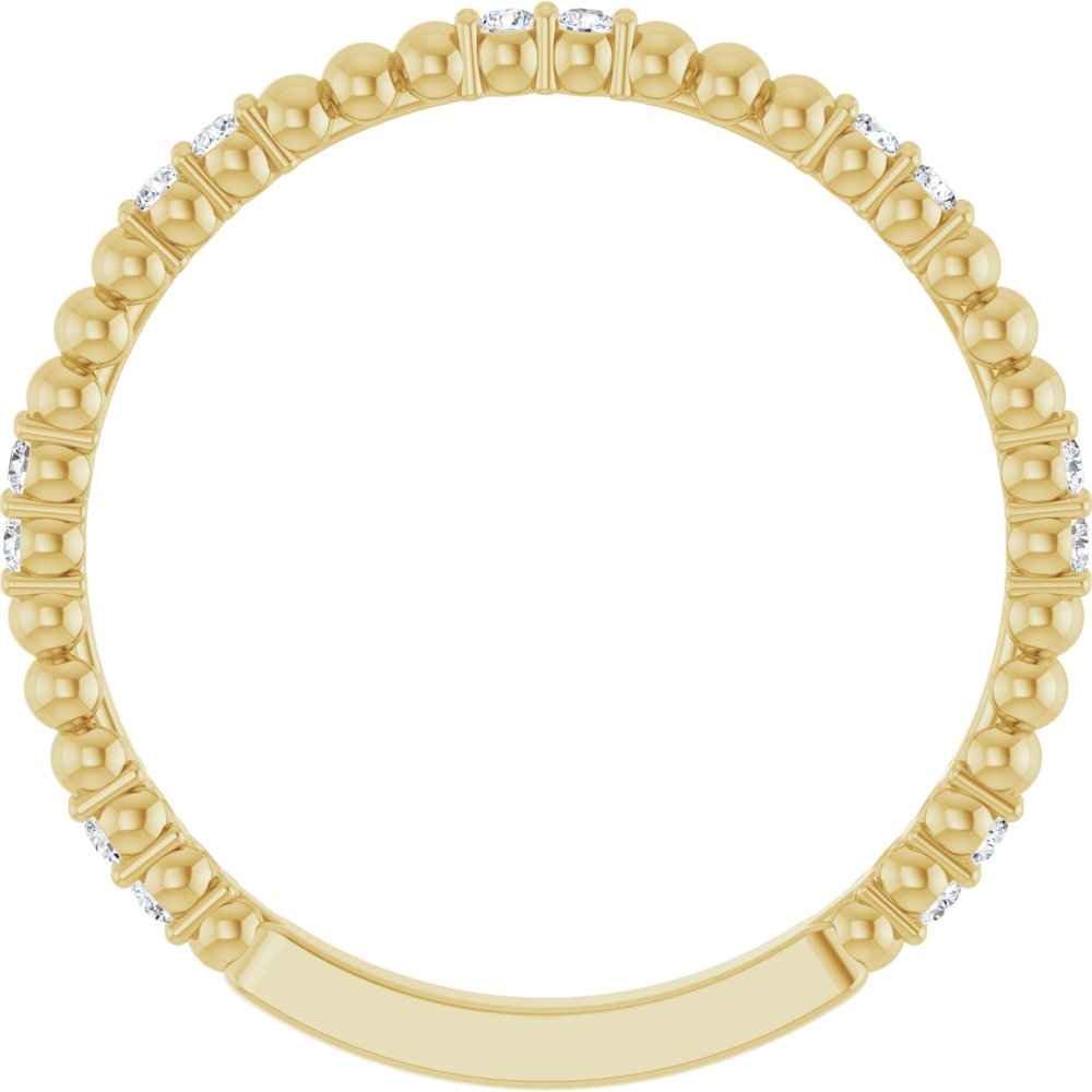 14K Yellow 1/8 CTW Natural Diamond Anniversary Band